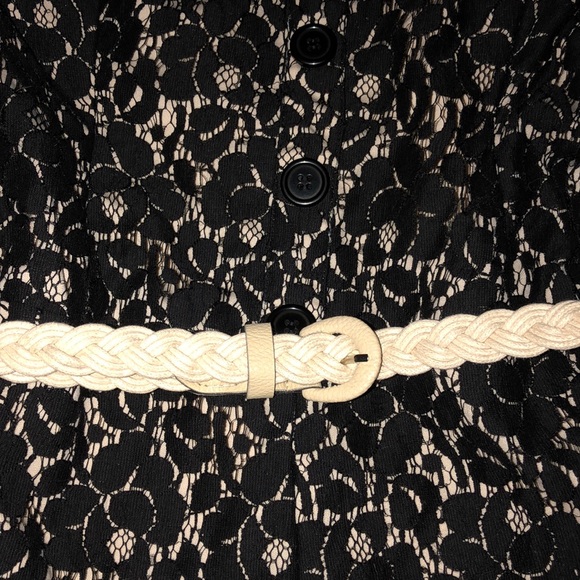 Lace romper!  Beige and black! - Picture 2 of 7